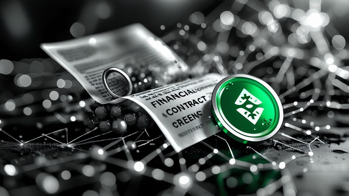 Financial contract dissolving into a digital token